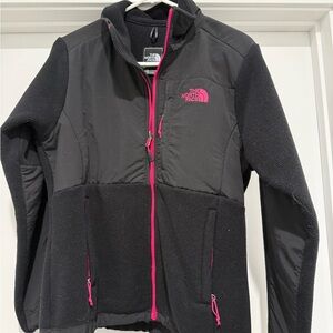 The North Face Black Jacket with Pink Details